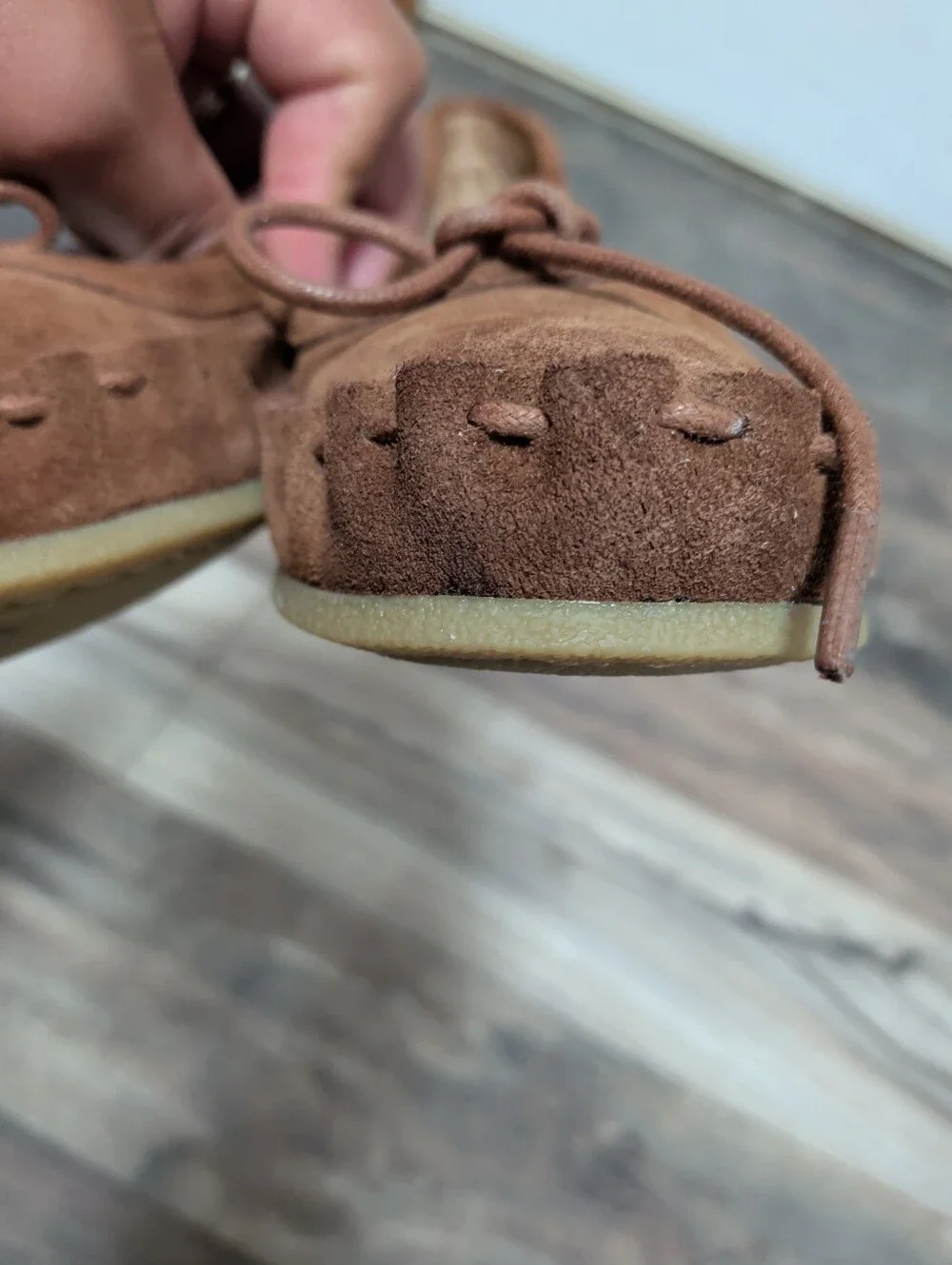 Juil Bumi Terra Brown Suede Moccasin Grounding Copper Shoes Natural Hippie Sz 7